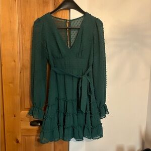 Macys mini faux wrap dress. Size small